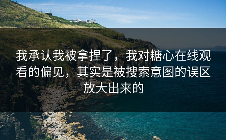 我承认我被拿捏了，我对糖心在线观看的偏见，其实是被搜索意图的误区放大出来的